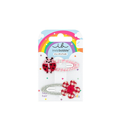 Invisibobble - Sponka do vlasů Snap Clip Kids Happy Ladybird 2 ks