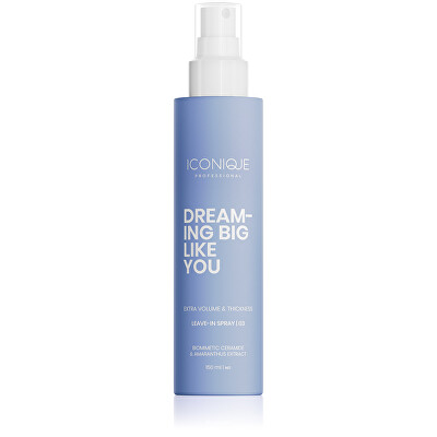 ICONIQUE Professional - Bezoplachová péče pro jemné vlasy Dreaming Big Like You (Extra Volume & Thickness Leave-in Spray) 150 ml