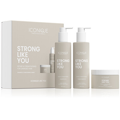ICONIQUE Professional - Dárková sada pro poškozené vlasy Strong Like You