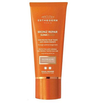 Institut Esthederm - Tónovaný protivráskový krém na opalování Bronz Repair Sunkissed (Anti-Wrinkle and Firming Tinted Face Care) 50 ml