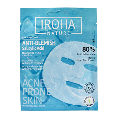 Iroha - Maska na problematickou pleť Anti-Blemish Face Sheet Mask 20 ml