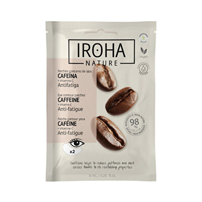 Iroha - Polštářky pod oči Caffeine Eye Contour Patches 2 x 8 ml