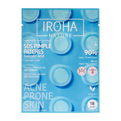 Iroha - Náplasti na akné a nedokonalosti pleti SOS Pimple Patches 18 ks