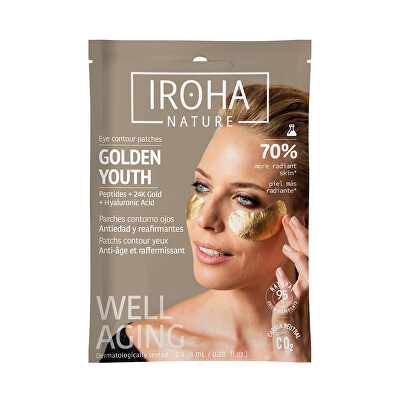 Iroha - Polštářky pod oči Golden Youth Eye Contour Patches 2 x 8 ml