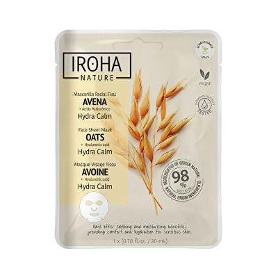 Iroha - Zklidňující maska Oats Hydra Calm Face Sheet Mask 20 ml