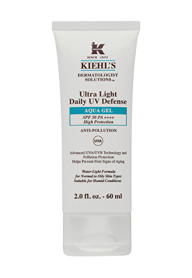 Kiehl's - Ochranný lehký gel na obličej pro normální až mastnou pleť SPF 50 Dermatologist Solutions (Ultra Light Daily UV Defense Aqua Gel) 60 ml