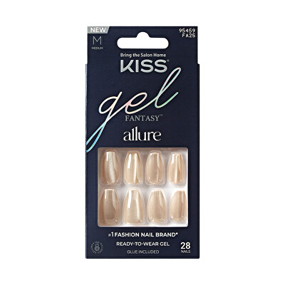 KISS - Gelové nehty Gel Fantasy Allure (MoonBeam) 28 ks