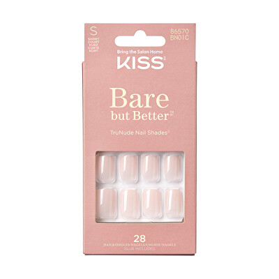 KISS - Gelové nehty Bare-But-Better Nails Nudies 28 ks
