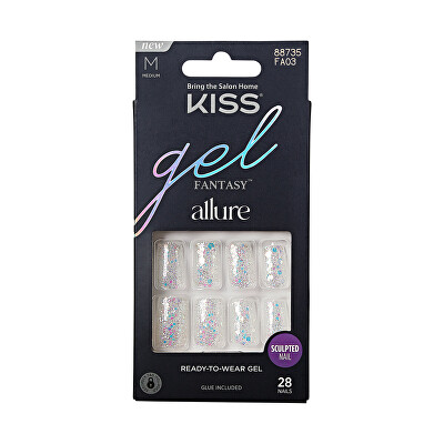 KISS - Gelové nehty Gel Fantasy Allure - How Dazzling 28 ks