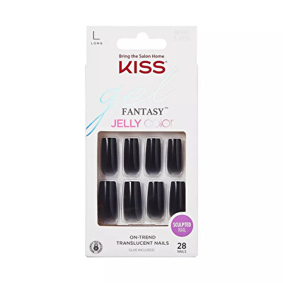 KISS - Gelové nehty Gel Fantasy Jelly Color 28 ks