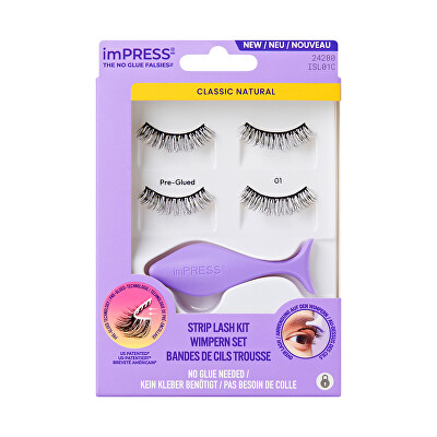 KISS - Umělé řasy imPRESS No Glue Strip Lash 01