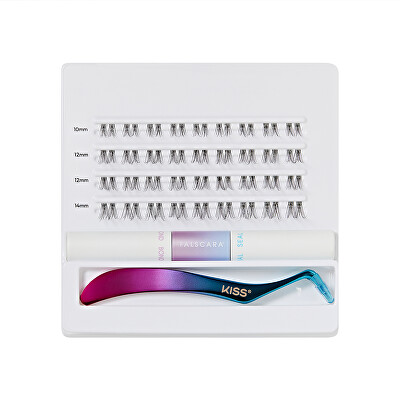 KISS - Trsové řasy Falscara Eyelash - Starter Kit 01