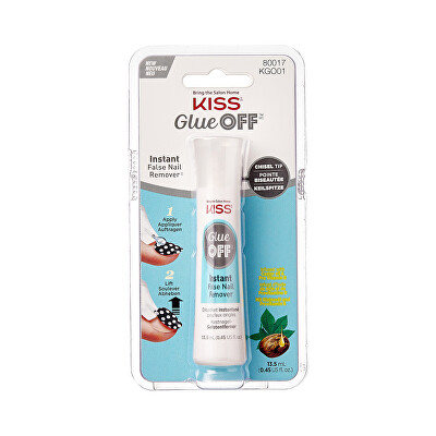 KISS - Odstraňovač umělých nehtů (Glue Off False Nail Remover) 13,5 ml