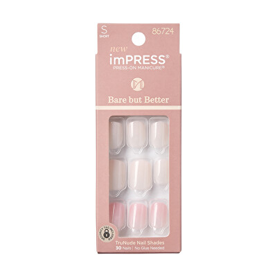 KISS - Samolepící nehty imPRESS BBB Nails Effortless Finish 30 ks