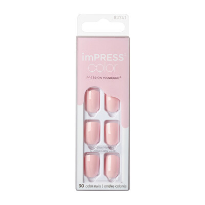 KISS - Samolepící nehty imPRESS Color Pick Me Pink 30 ks