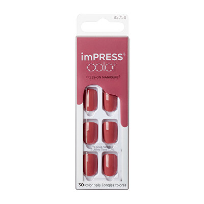 KISS - Samolepící nehty imPRESS Color Platonic Pink 30 ks