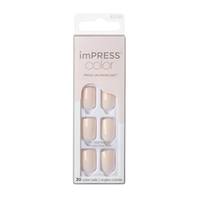 KISS - Samolepící nehty imPRESS Color Point Pink 30 ks