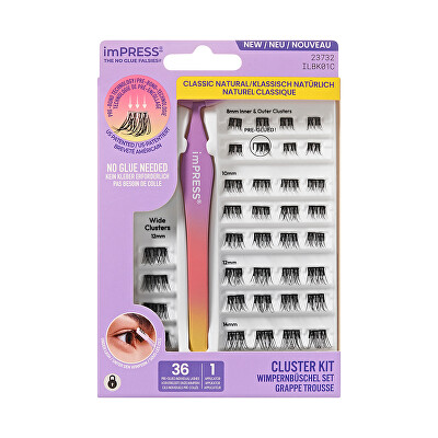 KISS - Trsové řasy imPRESS Press on Falsies Kit 01