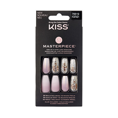 KISS - Nalepovací nehty Masterpiece Nails Kitty Gurl 30 ks