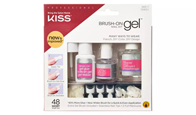 KISS - Sada na gelové nehty Brush-On Gel Nail Kit