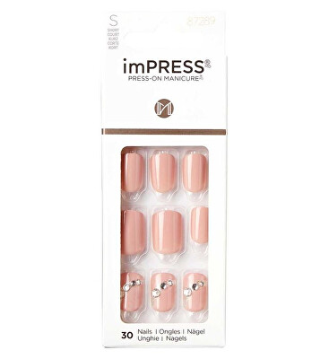 KISS - Samolepící nehty imPRESS Nails Crystal Blossom 30 ks