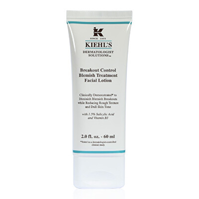 Kiehl's - Pleťový krém proti projevům akné Dermatologist Solutions Breakout Control (Blemish Treatment Facial Lotion) 60 ml