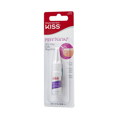 KISS - Přesné lepidlo na nehty rychleschnoucí Precision (Nail Glue) 3 g