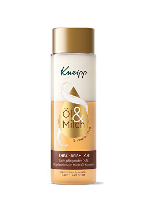 Kneipp - Dvoufázový olej do koupele s bambuckým máslem a rýžovým mlékem (Shea Butter & Rice Milk Bath) 250 ml