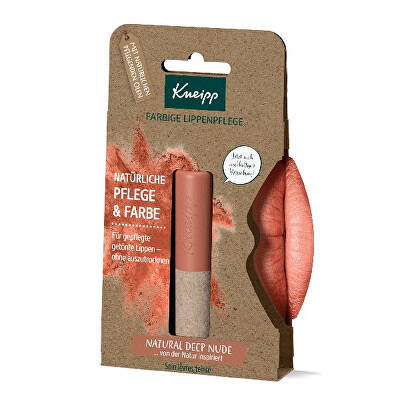 Kneipp - Barevný balzám na rty Natural Deep Nude (Colored Lip Balm) 3,5 g