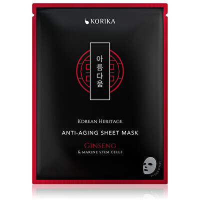KORIKA - Plátýnková maska proti stárnutí Korean Heritage (Anti-Aging Sheet Mask) 25 g
