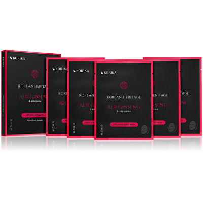 KORIKA - Sada plátýnkových masek proti stárnutí Korean Heritage 5 × 25 g