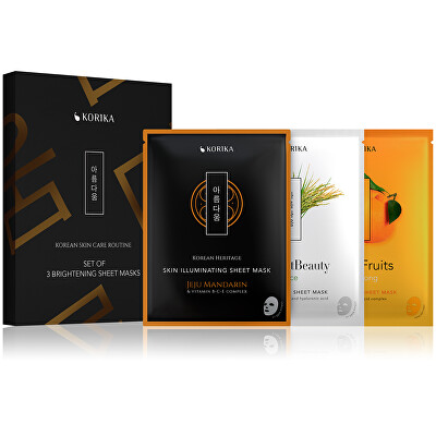 KORIKA - Sada rozjasňujících masek Brightening Sheet Masks