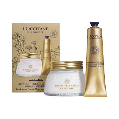 L'Occitane en Provence - Dárková sada Pro-Youth Shea Immortelle Body & Hands Duo