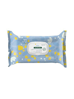Klorane - Jemné čisticí ubrousky pro děti od narození s měsíčkem (Gentle Cleansing Wipes) 70 ks