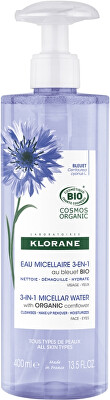 Klorane - Micelární pleťová voda 3 v 1 Bio Chrpa (Micellar Water) 400 ml