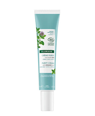 Klorane - Krém pro smíšenou až mastnou pleť Bio Máta Purity Cream 40 ml
