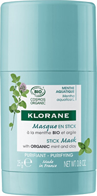 Klorane - Pleťová maska pro smíšenou až mastnou pleť Bio Máta (Stick Mask) 25 g