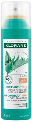 Klorane - Suchý šampón pre mastné a tmavé vlasy Bio Žihľava Dry Shampoo 150 ml