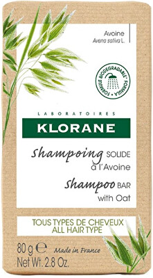 Klorane - Tuhý šampon Oves (Shampoo Bar) 80 g
