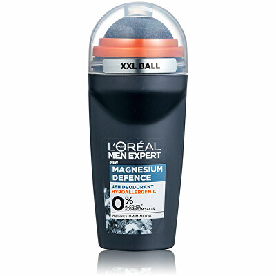 L'Oréal Paris  - Hypoalergenní kuličkový deodorant Men Expert Magnesium Defense (Deo Roll-on) 50 ml