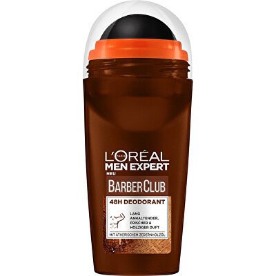 L'Oréal Paris  - Kuličkový deodorant Men Expert Barber Club (Roll-on Deodorant) 50 ml