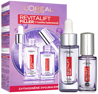 L'Oréal Paris  - Dárková sada pleťové péče s kyselinou hyaluronovou Revitalift Filler