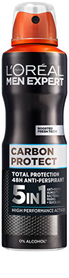 L'Oréal Paris  - Antiperspirant ve spreji Men Expert Carbon Protect (48h Anti-perspirant) 250 ml