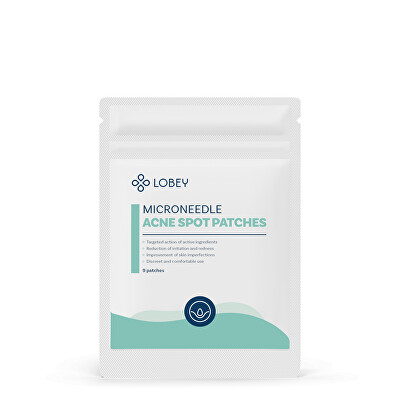 LOBEY - Mikroihličkové náplasti na akné Microneedle Acne Spot Patches 9 ks