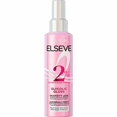 L'Oréal Paris  - Bezoplachové sérum pro okamžitý lesk vlasů Elseve Glycolic Gloss 150 ml
