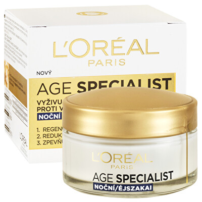 L'Oréal Paris  - Noční krém proti vráskám s multivitamíny Age Specialist 65+ 50 ml