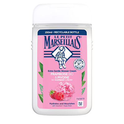 Le Petit Marseillais - Krémový sprchový gel Bio Raspberry & Peony 250 ml