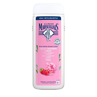 Le Petit Marseillais - Krémový sprchový gel Bio Raspberry & Peony 400 ml
