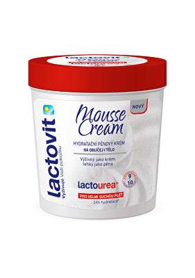 Lactovit - Hydratační pěnový krém na obličej i tělo Lactourea Mousse Cream 250 ml