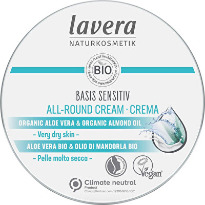 Lavera - Intenzivní tělový krém pro suchou pokožku Basis Sensitiv (All-Round Cream) 150 ml